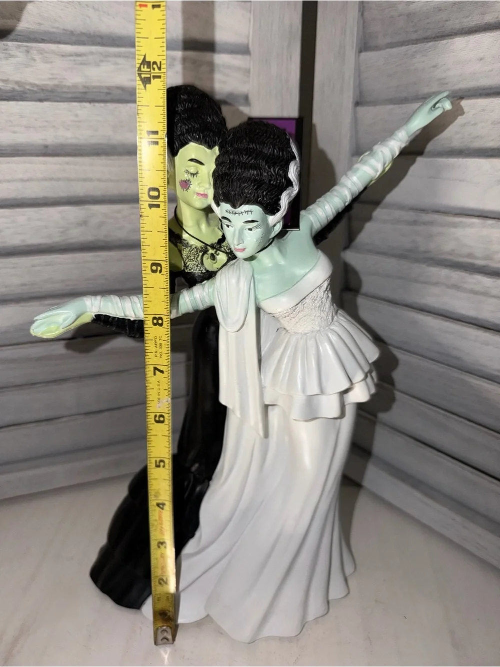 GHOULISH Dancing Brides of Frankenstein Statue Viral LGBTQ Halloween Decor NWT